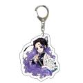 Keyring Two-sided Decorative Acrylic Demon Slayer Anime Keychain for Gift. 