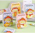 2025 Mini Cartoon Table Calendar Desktop Decoration Creative Coil Calendar Plan Children's Day Gift. 