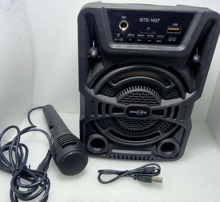 BLUETOOTH SPEAKER 4INCH GTS 1637 PORTBEL RECHARGEABLE
