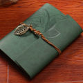 A6 Travel Journal Notebook 80 Sheets Refillable Leather Journal Diary for Men Women Vintage Planner with Blank Unlined Paper. 