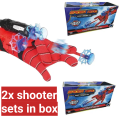 Spiderman Web Shooter Toy Kids Plastic Spiderman Launcher Gloves Wrist Toys Set Gift For Kids Spider Web Shooting Game - 2 Sets of Kids Spider Hero Role Play Launcher Gloves with Wrist Toy Set, Movie Theme + free cod + free delivery. 