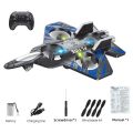 RC Jet Plane with Durable EPP Foam Body | 2.4GHz Remote Control | One-Touch Takeoff/Landing | LED Lights | Headless Mode | 360 Flip RC Airplane Toy for Kids  Kids and Adults,3D Flip Airplane Toy with Colored Lights USB Charging. 