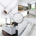 Kitchen Decoration Items Marble Sheet Wallpaper Granite Paper For Old Furniture Self Adhesive And Removable Cover Surfaces Marble Paper Peel And Stick Waterproof Decorating Items For Home - 1Roll - Black/White. 