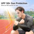 UV Sun Protection Arm Sleeves for Men and Women, Sleeves to Cover Arms for Gaming Sleeve, UV Protection Cooling Arm Sleeves, 1 Pair Anti-Slip Compression Sun Sleeves for Cycling Running Outdoor Sports. 