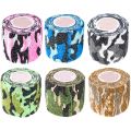6 Roll Wrap Tape Bulk (Assorted and Camouflage Colors Random) Vet First Aid Tape Self Adhesive Adherent. 