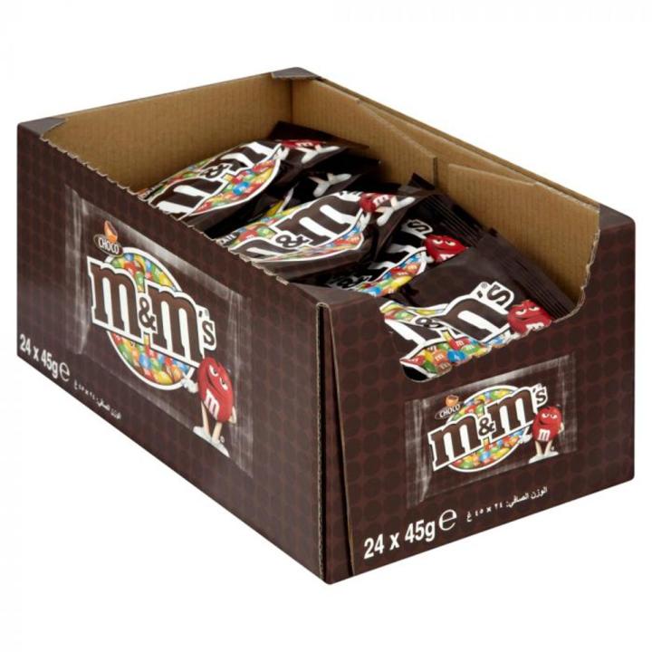 M&M'S Milk Chocolate Box, 24 Packs of 45 g - Imported
