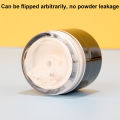 Loose Powder Empty Box Mini Portable Empty Makeup Powder Container With Flocking Puff. 