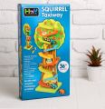 Squirrel Taxiway Wooden Car Race Track for children fun and learning Miniature Speeding Cars Ramp Racing Cars Orbital Cars Car Tower Track Zig Zag Race Track Flip Flop Car Educational Toy for Kid. 