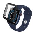 IMAK Shockproof PC Protective Case with Tempered Glass Film For Apple Watch Series 6 & SE & 5 & 4 44mm. 