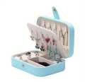 Pu Leather Jewelry Storage Organizer Box with Lock Multifunctional Used Used To Store Rings, Bracelets, Earrings, Necklaces, Synthetic Leather And Velvet, Gifts For Women. 