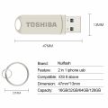 【COD+Original+Ready stock】Toshiba os/USB Type-c/USB Metal Pendrive 512GB Phone OTG USB Flash Drive. 