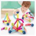 Martin Hub Magnetic Toys Building Blocks - 36/42/64/25 PCS Kids Magnet Balls and Rods Set Toddler STEM Sticks Toy Learning Educational Block Games Stacking Toys for Boy Girl Age 3+ Years Old Preschool. 