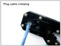 Crimping Tool for 4P/6P/8P, RJ-11/RJ-12/RJ-45 Network and Telephone Cables - Modular Telecom Crimping Tool Network Cable Pliers Ratchet Crimping Pliers (Crimper). 