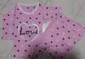 Pink Heart Love Printed Design Pink Colour Full Sleeves Ladies Night Suit For Girls and Womens (HN-06). 