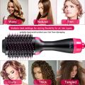 Professional One Step Hot Air Brush, Hair Straightening Tools - Hair Dryer And Hair Rotating Curler - Electric Blow Dryer Machine For All Hair Types - Hair Styler Comb For Women And Girls. 