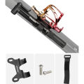 MeterMall Mini Bike Pump 80PSI Portable Bicycle Tire Pump With With Vehicle Mounting Bracket And 2pcs Mounting Screws For Schrader Valve/Presta Valve General Purpose. 