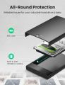 2.5 Inch Hard Drive Enclosure, USB C 3.1 6Gbps External HDD Case, UASP Supported, Compatible with 2.5 Inch SATA SSD HDD up to 10TB Crucial MX500 EVO 870, Driver-free on PC Laptop_MacBook PS4. 