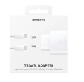 One Time Samsung 45W USB-C Super Fast Charger with Charging Cable. 
