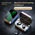 YD04 Wireless Bluetooth Headphones Digital Display Headset LED Digital Display Headset In-Ear Bluetooth 5.3 Headset Sports Headphones. 