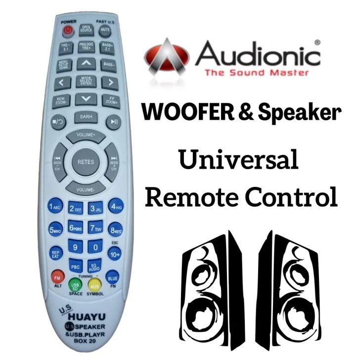 Sound Control Remote Universal Remote Control for All Woofer & Audonic Speakers - High ...