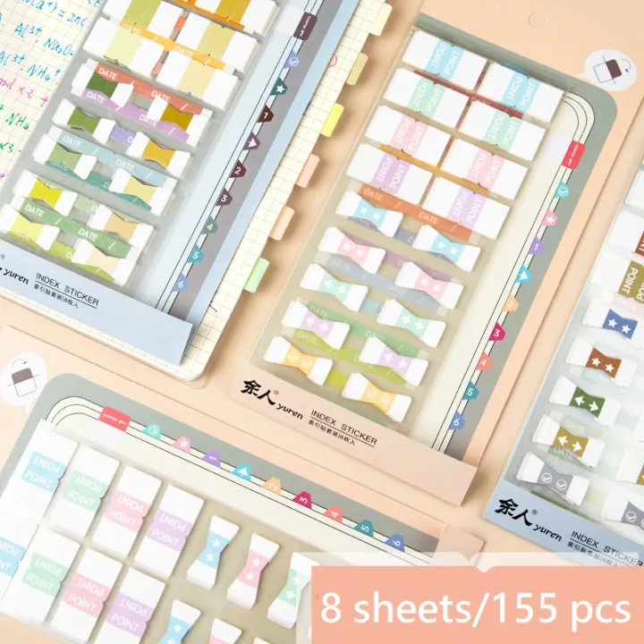 (1%20Pack%20of%20155%20)Index%20Label%20Stickers%20Retro%20Style%20Simple%20Multi-purpose%20Stickers%20-%20Image%206
