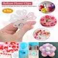 Decoration Items Plastic Flower Balloons Clip Balloons Decoration Balloons Accessories Balloon Flower For Wedding Birthday Supplies 6Pcs. 