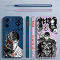 Anime Cool Berserk Guts Phone Case For Xiaomi Redmi Note 12 12Pro 11 11S 11T 10S 10 9S 9T Pro Plus 5G Liquid Left Rope. 