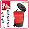 Fancy Step On Plastic Garage / Trash Can - Premium Fancy Looking Dustbin - Easy to Use - Paddle Bin Recycling Can. 