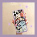 Olige Case For Vivo V23E Y15S Y15A Y33T Y21T Y21 Y21s Y33s V21E V21 V20 X70 Pro V20 Se Y53s Y51 Y31 Y51s V19 v17 S1 Pro Y50 Y30 Y17 Y12 Y15 Y19 Couple Trend Straight Edge Shockproof Tpu Cartoon Monster Soft Phone Cover. 