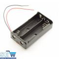 2 Cell 18650 Lithium ion Battery Case Holder Container With Wires. 