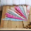 Pre Rolled Empty Mehndi Cones Transparent and Multicolor ( Pack of 50, 100, 200, 300, 500 Cones in small sizes ) with Pins. 