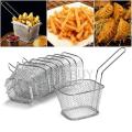 Mini French Deep Fryers Basket Net Mesh Fries Chip Kitchen Tool Stainless Steel Fryer. 