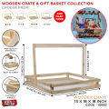 Wooden Carte & Gift Collection, Wood Storage Basket, Organizer Vintage Storage Box, Wood Basket  Sundries Storage. Home Decoration, Weddings, Engagments, Shadi, Nikkah, Mehendi, Tokri, Party Supplies, Gifts, Indoor & Outdoor Festival & Events. 