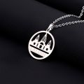 New Yezidi Lalish Pendant Necklace For Women Men Gold Silver Color Stainless Steel Holiest Temple of the Yazidis Jewelry. 