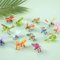 10pcs Early Learning Toys Funny Insect Paper Jigsaw Puzzles 3D Cognition DIY Handmade Paper Card Paper Insect Cartoon Insect Paper Mode Kids Birthday. 