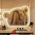 Bear Face Selfie Neon Mirror l Neon Lights l Mirror For Wall l Mirror l Mirror For Wall Decoration l Home Decoration Items l Neon lights l Neon walls. 