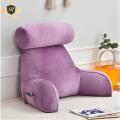 All Season Reading Pillow Office Sofa Bedside Back Cushion for Chair 16x18 inches Backrest Pain Relief Cushion with Removable Neck Pillow. 