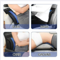 Magic Back Stretcher Lumbar Support 3 Level Adjustment Portable Back Massager Tools - Black - 1 PC. 