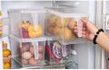 1 pc Small Fridge Organizer Food Storage Containers Fridge Organizer Refrigerator Organizer Bins, Fridge Organizers and Storage Clear with Handle & Lid, Fruit Containers for Fridge, Fridge Storage To Keep Fresh for Food, Vegetables. 