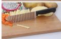 Crinkle Fries Cutter Knife Potato Slicer - French Fries Cuter - Stainless Steel Crinkle Knife – Knife Wavy Edged Potato Cutter – Wavy Potato Slicer – Vegetables & Fruit Wavy Knife. 