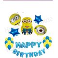 Minions Theme 5 in 1 Foil Balloons Set [5 Pcs] For Birthday Party,Celebrations & Decorations. 