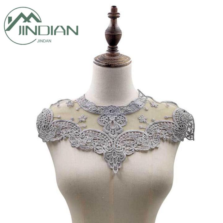 Lace Collar Embroidery Process Collar Sew Patch