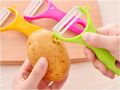 Professional Peelers for kitchen Fruit Scraper Vegetable Potato Skin Remover ceramic Stainless Steel blade peelers Apple Swivel Peeler High Quality Household Y shape plastic peeler Cucumber Peeling Knife. 