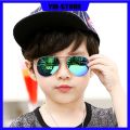 Metal Sunlight Glasses Children's student sunglasses men and women color reflective sunglasses toad mirror cute baby kids sun glasses. 