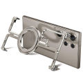 Metal Frameless Case for Samsung Galaxy S24 Ultra S23 Ultra with Magnetic Kickstand. 