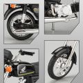 Diecast Classic Honda 70 JH Model Bike 1:12 With Light & Sound Color May Vary. 