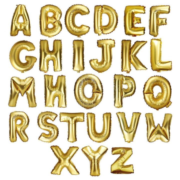 5 Alphabets Foil Balloons Set For Name Foil Balloons Making For Birthday Name Decoration
