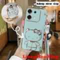 Casing Infinix zero 30 5G Infinix zero 30 4G phone case softcase electroplated silicone shockproof cover new design hanging neck crossbody lanyard for girls with Holder back cover wdktm02. 