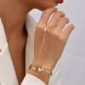 New Design Bracelets Butterfly Bangle Linked Connecting Finger Rings Hand Harness Bracelets for Women Charm Chain Hand Jewelry. 