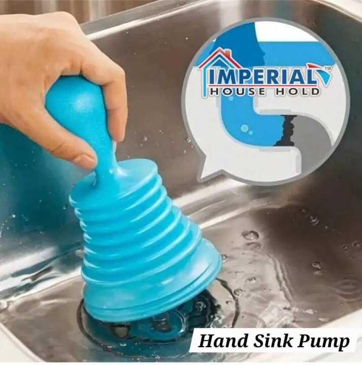 Professional Sink & Pipe Cleaner Plunger – Squeeze Style Pressure Drain Blaster for Clogged Sinks, Basins, and Bathroom Drains – Safe for Plastic and Metal Pipes